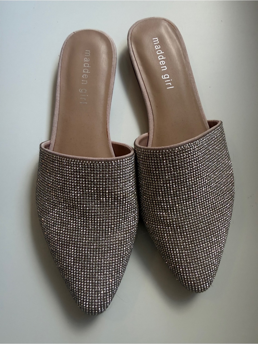 Steve Madden Tania-R Rhinestone Mules Size 9